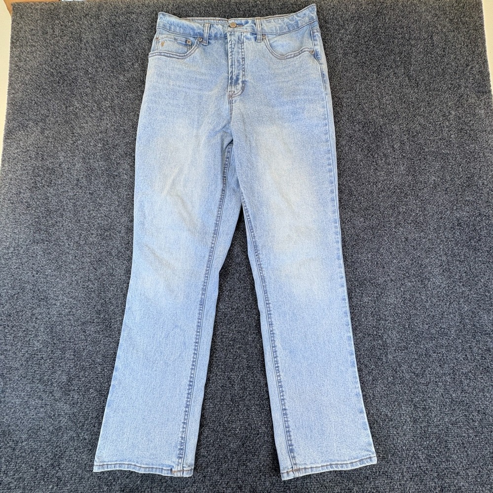 Frye Jeans Womens‎ 31x29 Blue Light Wash Denim Cotton Straight Leg High Rise